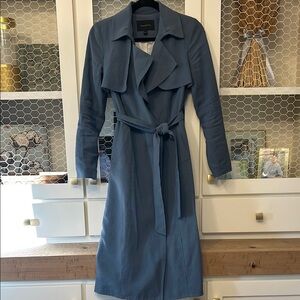 Banana Republic Blue Trench Coat